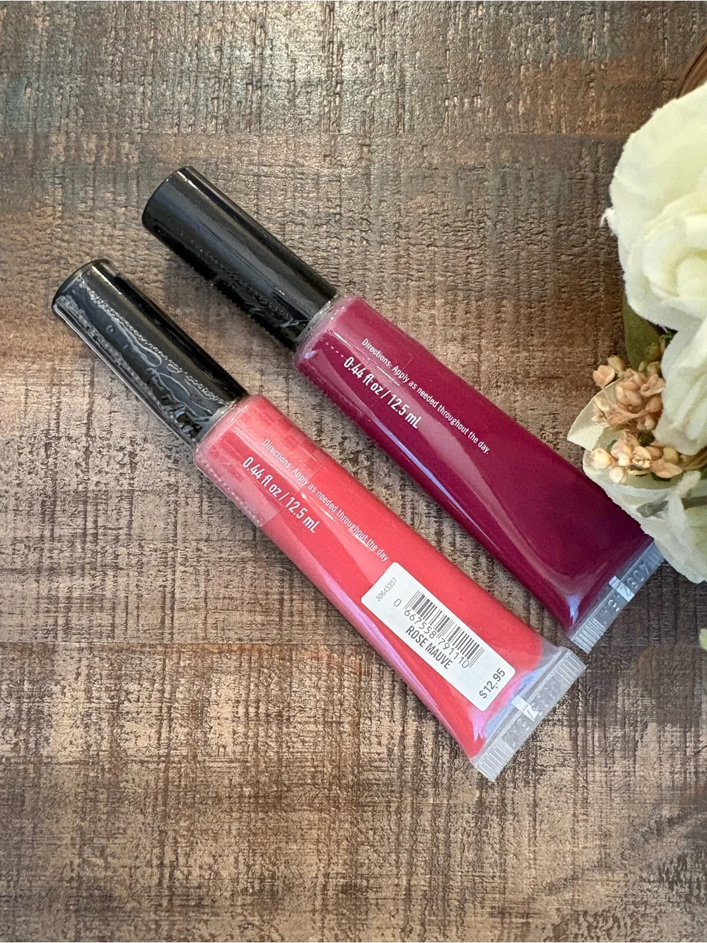 2 NEW Bath & Body Works MATTE LIP CREAMS in ROSE MAUVE & VIOLET NIGHT!